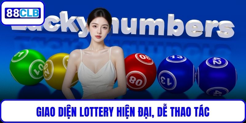 Giao diện Lottery hiện đại, dễ thao tác